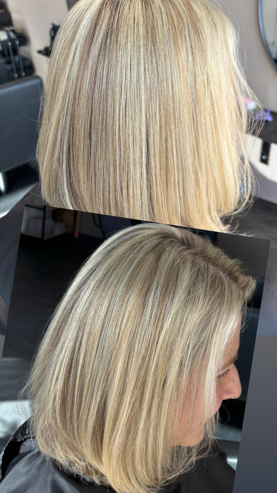 Blonder Bob im Bildvergleich